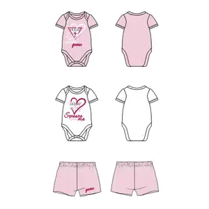 Baby boy jacket, bodysuit and shorts set Guess image-2