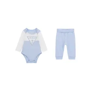 Long-sleeve bodysuit and trousers set for baby boy Guess image-0