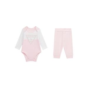 Conjunto de body de manga longa e calças para bebé menino Guess image-0
