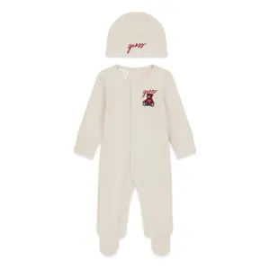 Baby boy hat and dungaree set Guess image-3