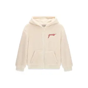 Child Hooded Faux Fur Jacket Guess image-0