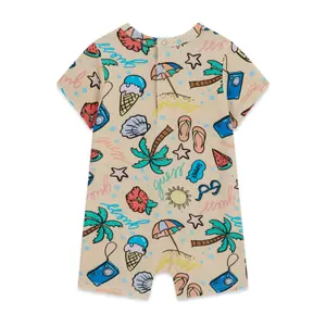 Short jersey jumpsuit baby boy Guess image-1