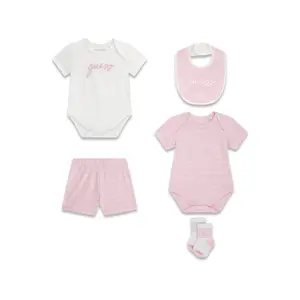 Baby boy bodysuit, shorts, bib and socks set Guess (x2) image-0