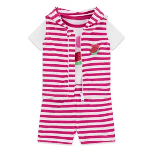 Hooded jacket, body and shorts set for baby boy Guess image-0