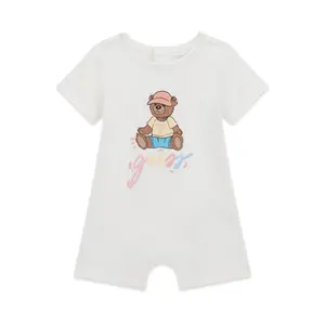 Short jumpsuit baby boy jersey Guess image-0