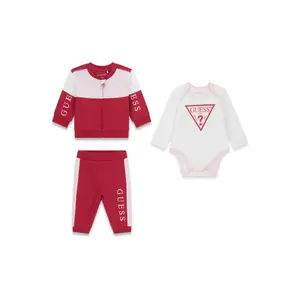 Sæt med lange ærmer og body til drengebaby Guess image-1