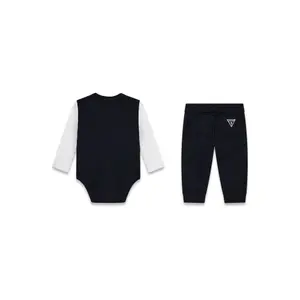Lange mouw romper en broek voor jongensbaby Guess image-1