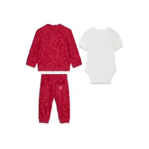 Sæt med lange ærmer og body til drengebaby Guess image-2