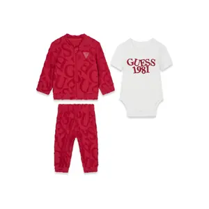 Sæt med lange ærmer og body til drengebaby Guess image-1