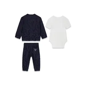 Sæt med lange ærmer og body til drengebaby Guess image-2