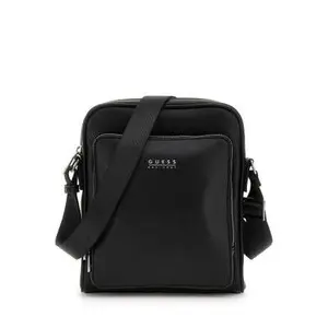 Borsa a tracolla con zip in similpelle Guess Milano image-0