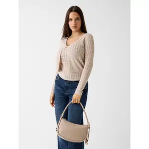 Women's shoulder bag with zipper Guess Danya Hobo image-2