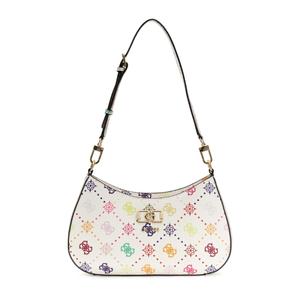 Zip shoulder bag with logo for women Guess Emelie