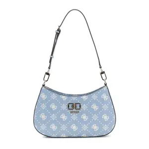 Women's zip shoulder bag Guess Emelie Logo image-0