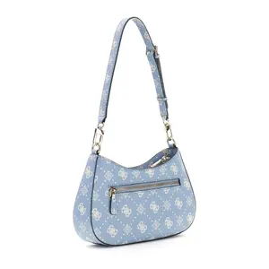 Women's zip shoulder bag Guess Emelie Logo image-1