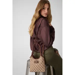 Mini women's tote bag Guess Samantha image-4