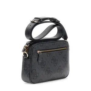 Sacolinha transversal com logotipo para mulher Guess Meridian II Camera image-1