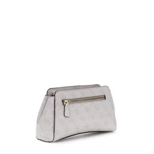 Sacolinha transversal com logotipo para mulher Guess Leona image-1