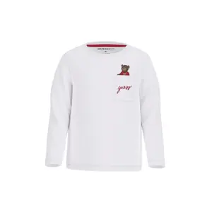 Long-sleeve T-shirt with embroidered logo for baby boy Guess image-3