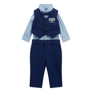 Conjunto de camisa, calças e colete para bebê menino Guess image-3