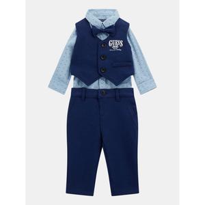 Conjunto de camisa, calças e colete para bebê menino Guess image-5