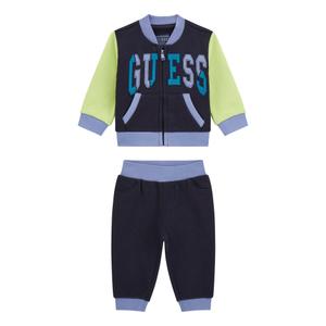 Conjunto de camisola de manga longa com zip e calças para bebé menino Guess Active image-0