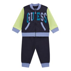 Conjunto de camisola de manga longa com zip e calças para bebé menino Guess Active image-1