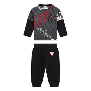 Zestaw długi rękaw t-shirt i spodenki dla chłopca Guess Active image-1
