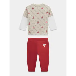 Baby boy long sleeve t-shirt and trousers set Guess Active image-3