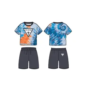 Baby boy jersey t-shirt and shorts set Guess image-0