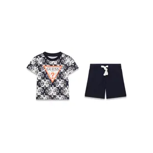 Baby boy jersey t-shirt and shorts set Guess image-0