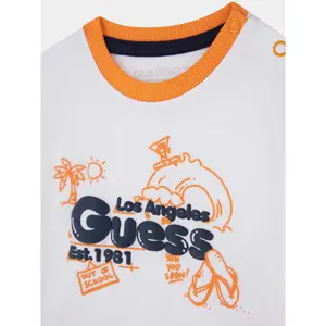 Baby boy cotton t-shirt and shorts set Guess Active image-4
