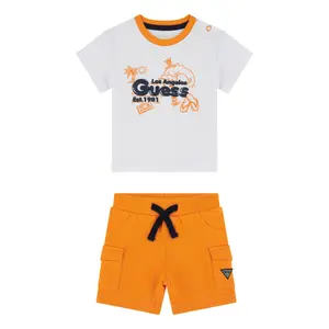Baby boy cotton t-shirt and shorts set Guess Active image-5