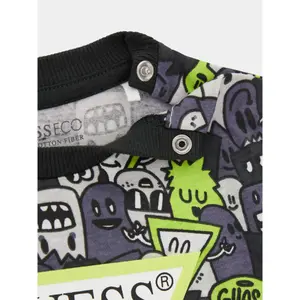 Long-sleeved t-shirt and shorts set for baby boy Guess Active image-2