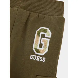 Baby boy long sleeve t-shirt and cargo joggers set Guess image-2