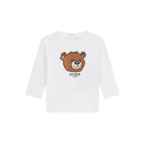 Long-sleeved button baby boy T-shirt Guess image-0