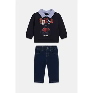 Active Top Set with Oxford Trousers Baby Boy Guess image-1
