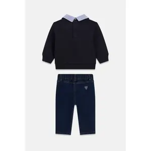 Active Top Set with Oxford Trousers Baby Boy Guess image-2