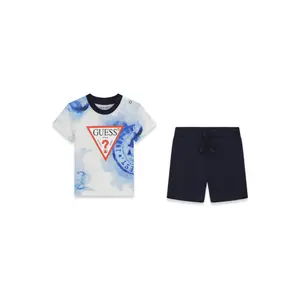 Baby boy jersey t-shirt and shorts set Guess image-0
