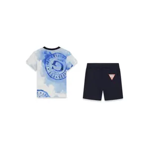 Baby boy jersey t-shirt and shorts set Guess image-1