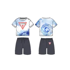 Baby boy jersey t-shirt and shorts set Guess image-2