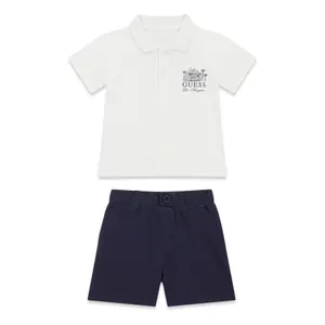 Baby boy polo and shorts set Guess image-0