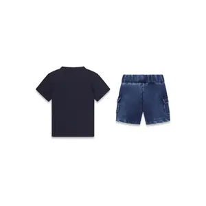 Baby boy t-shirt and jeans set Guess image-1