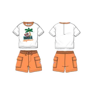Baby boy t-shirt and shorts set Guess I6GG06-K8HM4 image-2