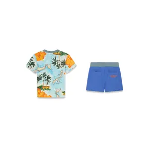 Baby boy jersey t-shirt and shorts set Guess image-1
