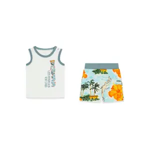 Baby boy tank top and shorts set Guess Active image-0