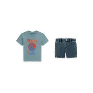 Baby boy t-shirt and jeans set Guess image-0