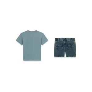 Baby boy t-shirt and jeans set Guess image-1
