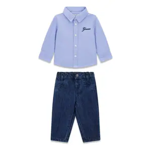 Conjunto de camisa y jeans para bebé niño Guess Oxford image-0