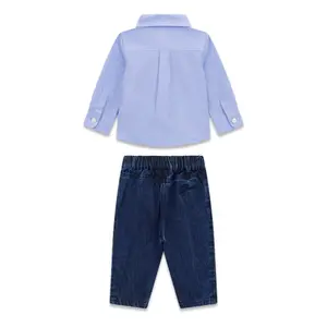 Conjunto de camisa y jeans para bebé niño Guess Oxford image-1